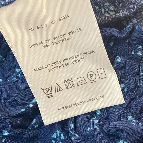 Anthropologie Ett Twa Romper Size XS One Piece Shorts Top Blue Floral Kaleo - Picture 14 of 16